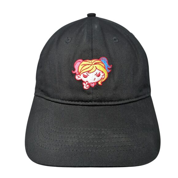 Harley Quinn Slideback Hat Black One Size Adjustable Embroidered Loot Crate - Picture 1 of 9